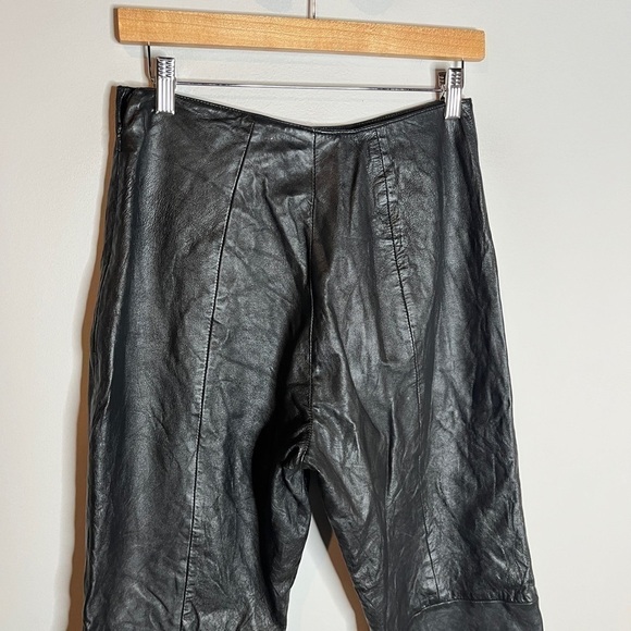 Vintage Black Leather pants - Picture 3 of 6
